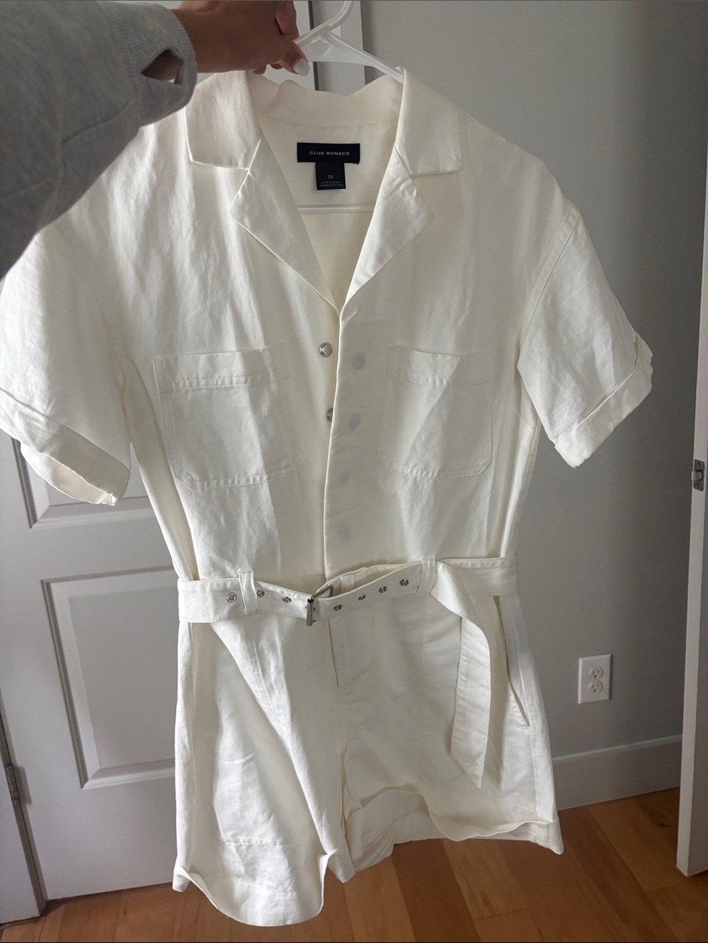 Club Monaco Romper with Tie Waist